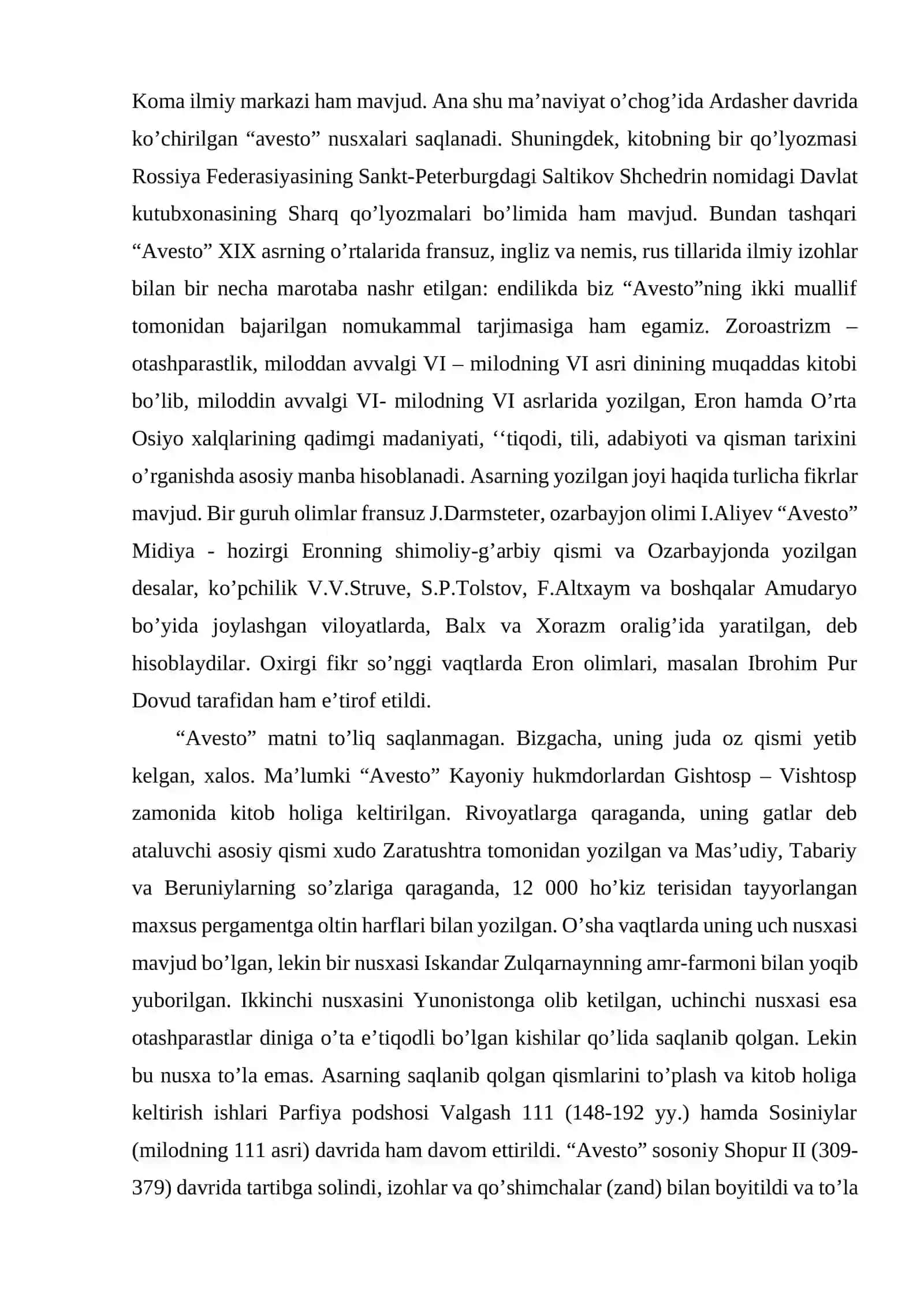 AVESTODA TA'LIM TARBIYAGA OID FIKRLAR 4