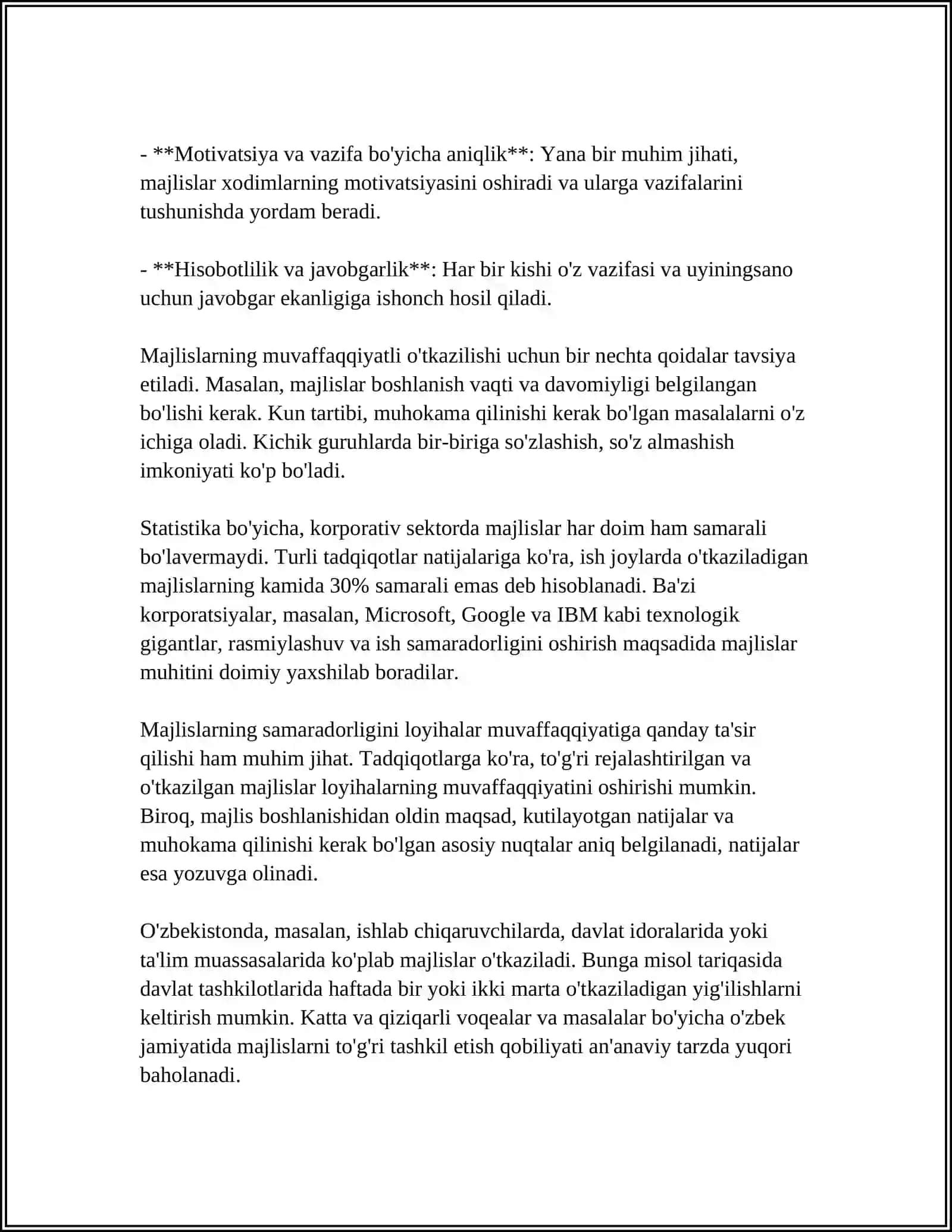 MUSTAQIL ISH Mavzu: MAJLISIY VA UNING VAZIFALARI 4