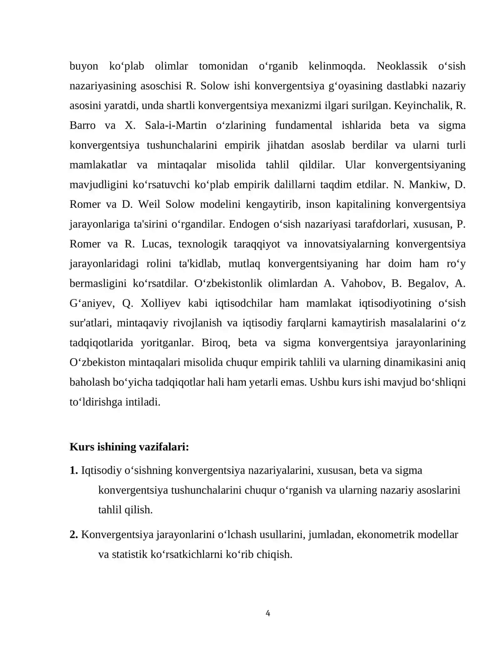 IQTISODIY OʻSISHNING KONVERGENTSIYA JARAYONLARI (BETA VA SIGMA KONVERGENTSIYA) 4