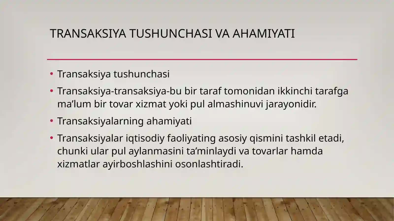 Transaksiya va uni turlari 4