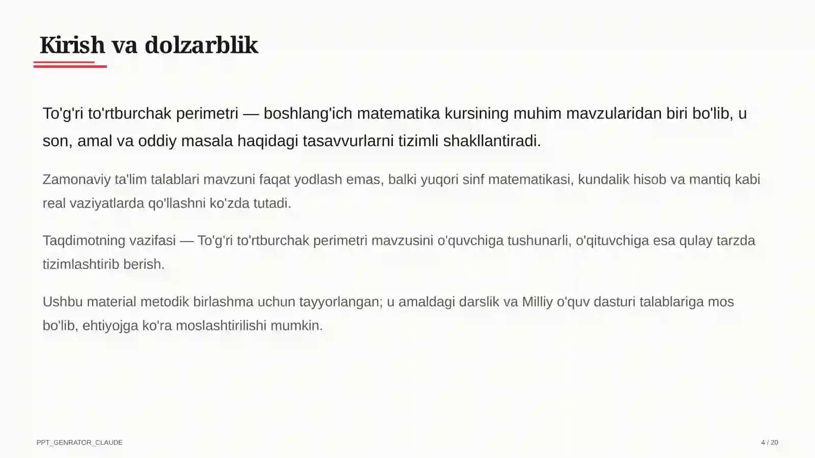To'g'ri to'rtburchak perimetri (2-sinf) 4