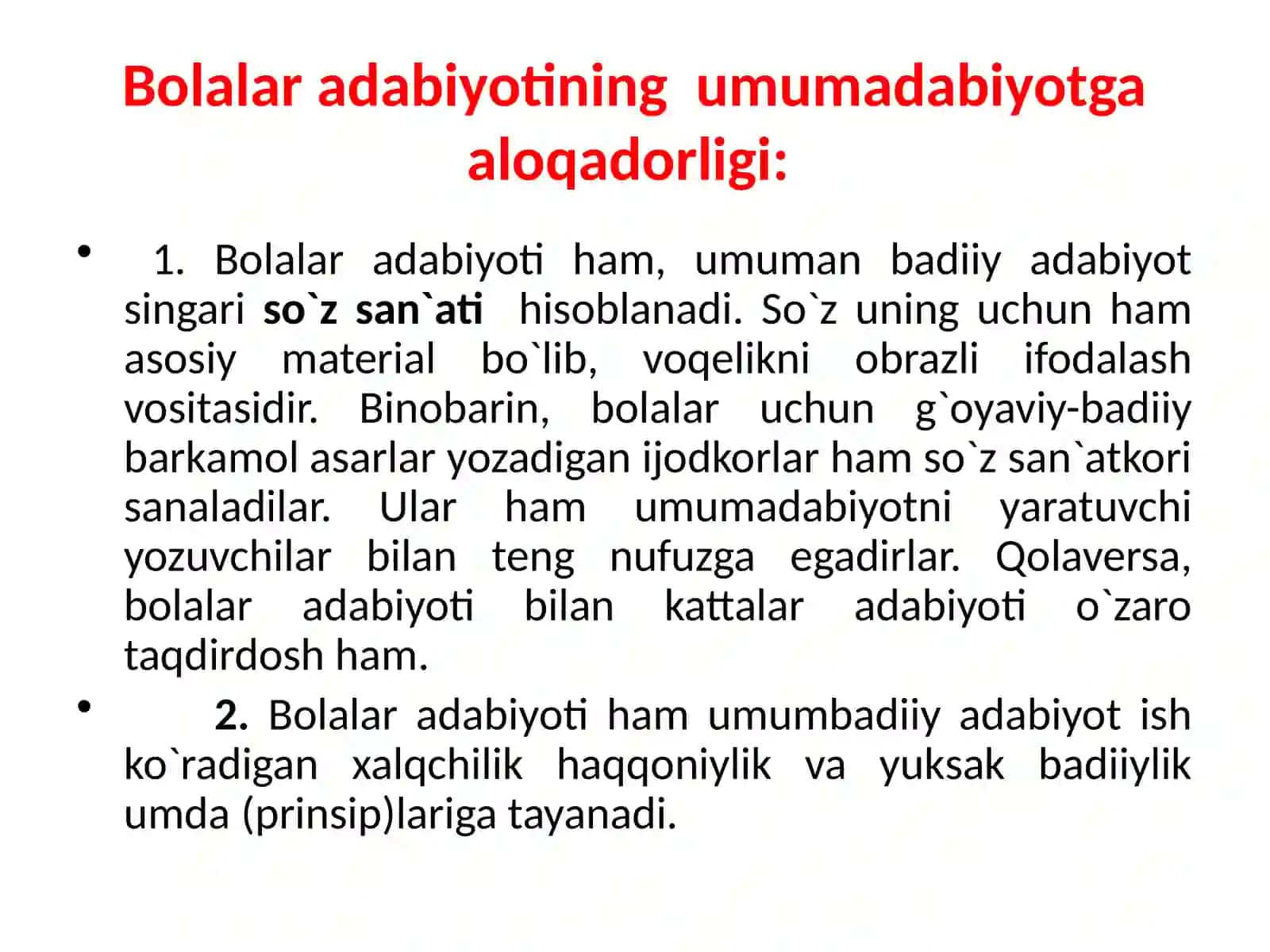 ONA TILI VA BOLALAR ADABIYOTI: Adabiyot (bolalar adabiyoti) fanining maqsad va vazifalari. Bolalar kitobxonligi haqida 4