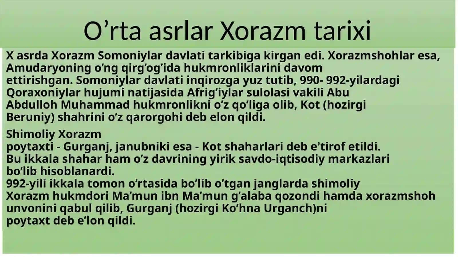 Xorazm qadimgi tarixi 4