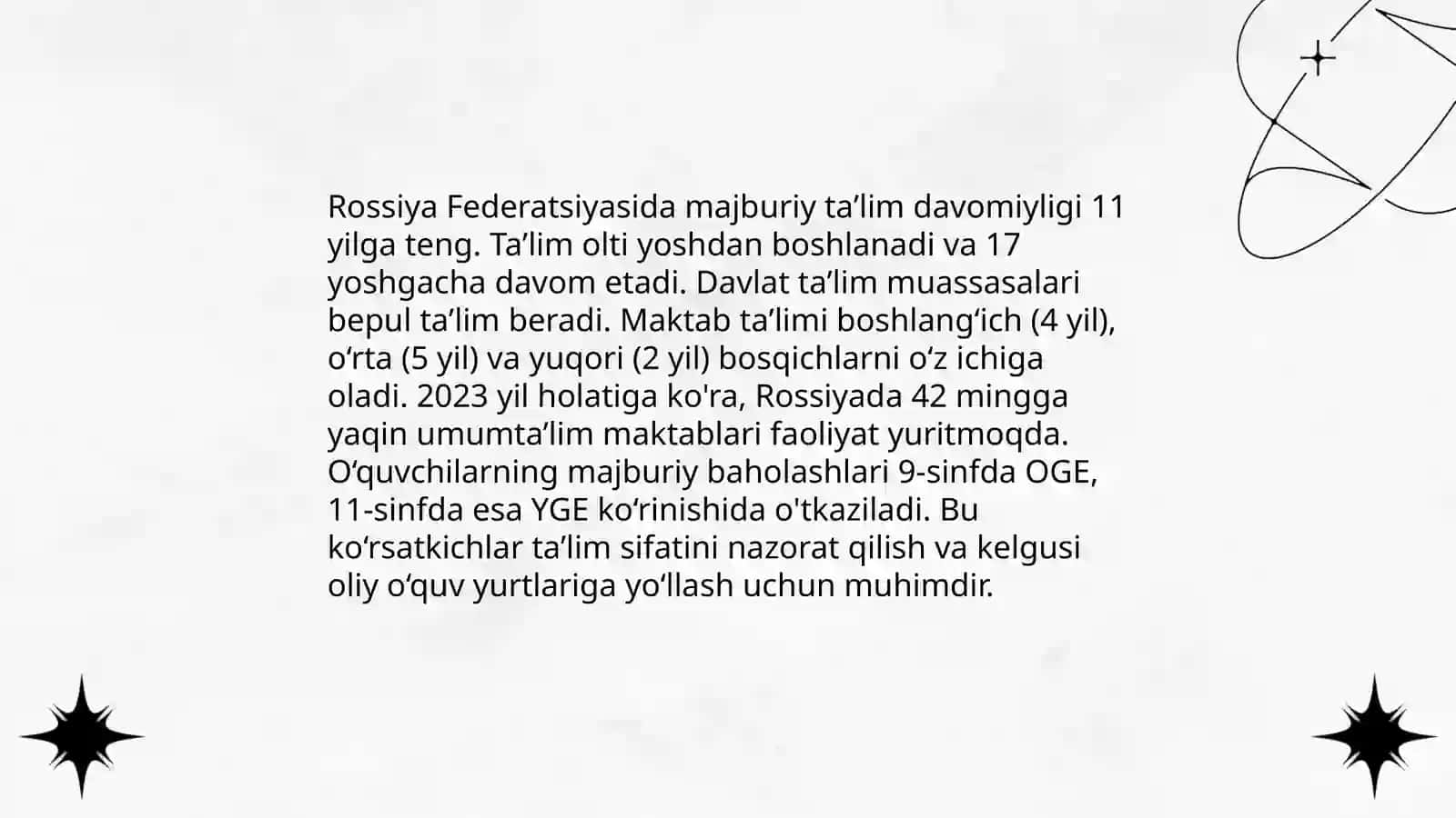 Rossiyada taʼlim tizmi 4