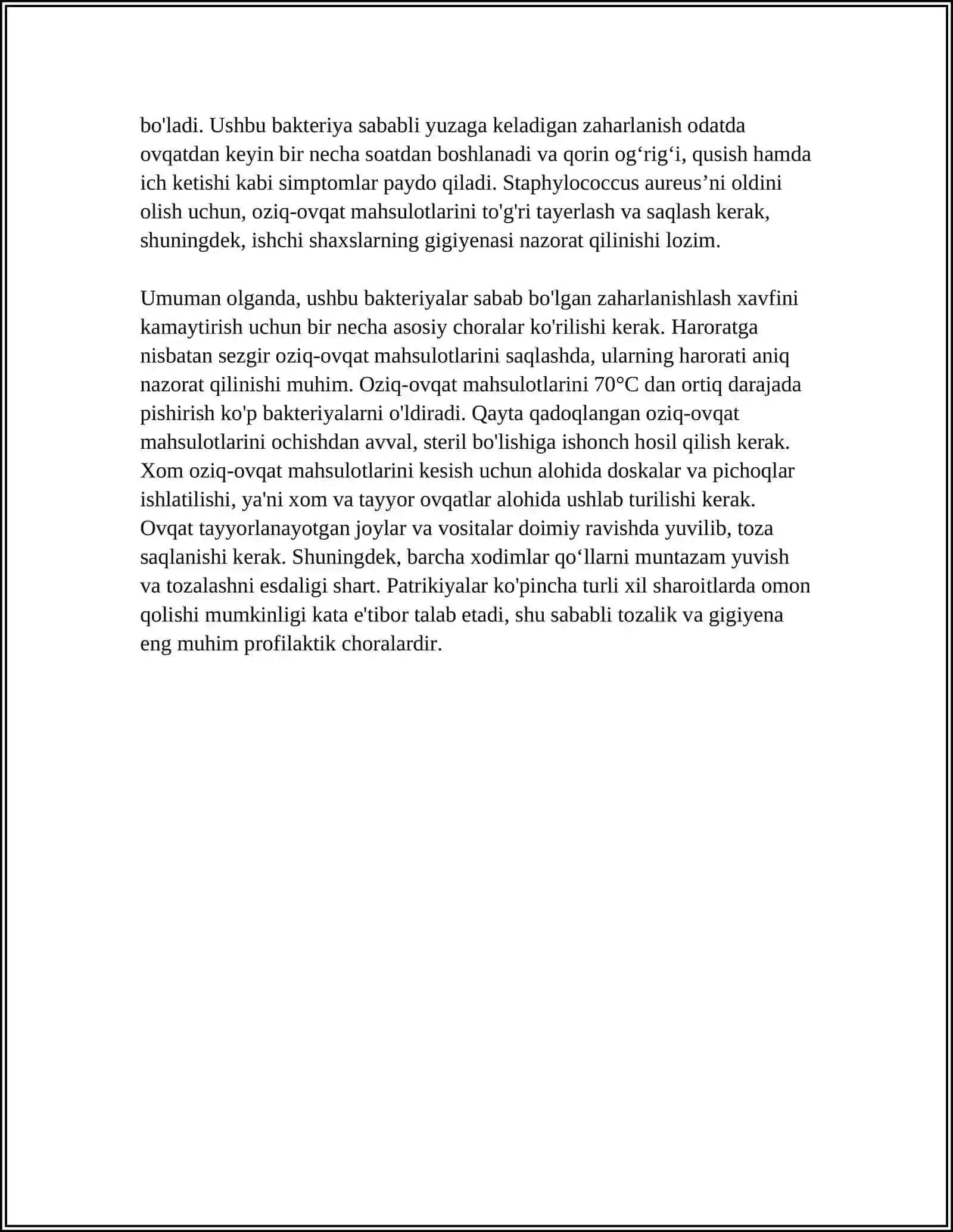 OVQATDAN ZAHARLANISHLAR VA ULARNING PROFILAKTIKASI 4