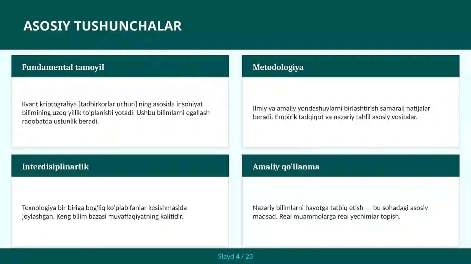 Kvant kriptografiya [tadbirkorlar uchun] 4