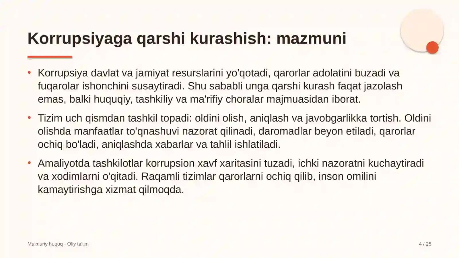 Magistral elektr tarmoqlarida korrupsiyaga qarshi kurashish 4