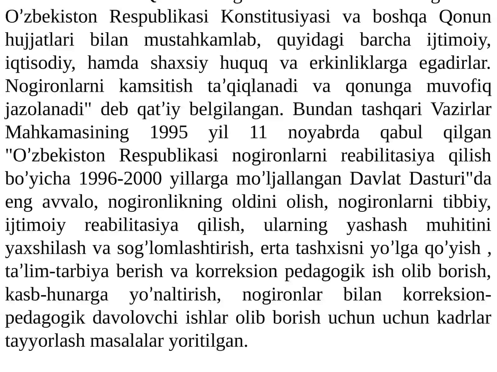 O‘ZBEKISTON RESPUBLIKASIDA INKLYUZIV TA’LIMNING YO‘LGA QO‘YILISHI 4