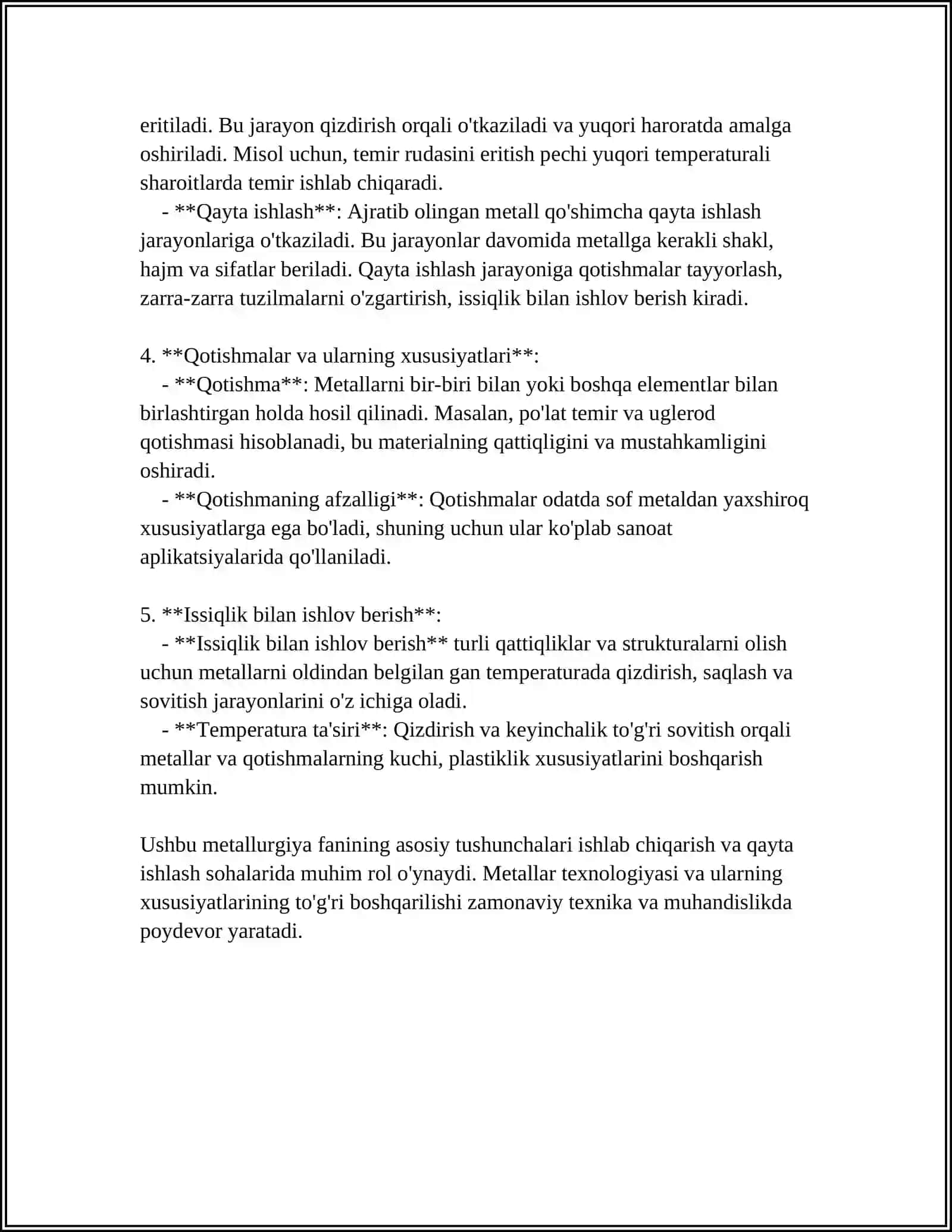 METALL ISHLAB CHIQARISH TEXNOLOGIYASINING ASOSLARI 4