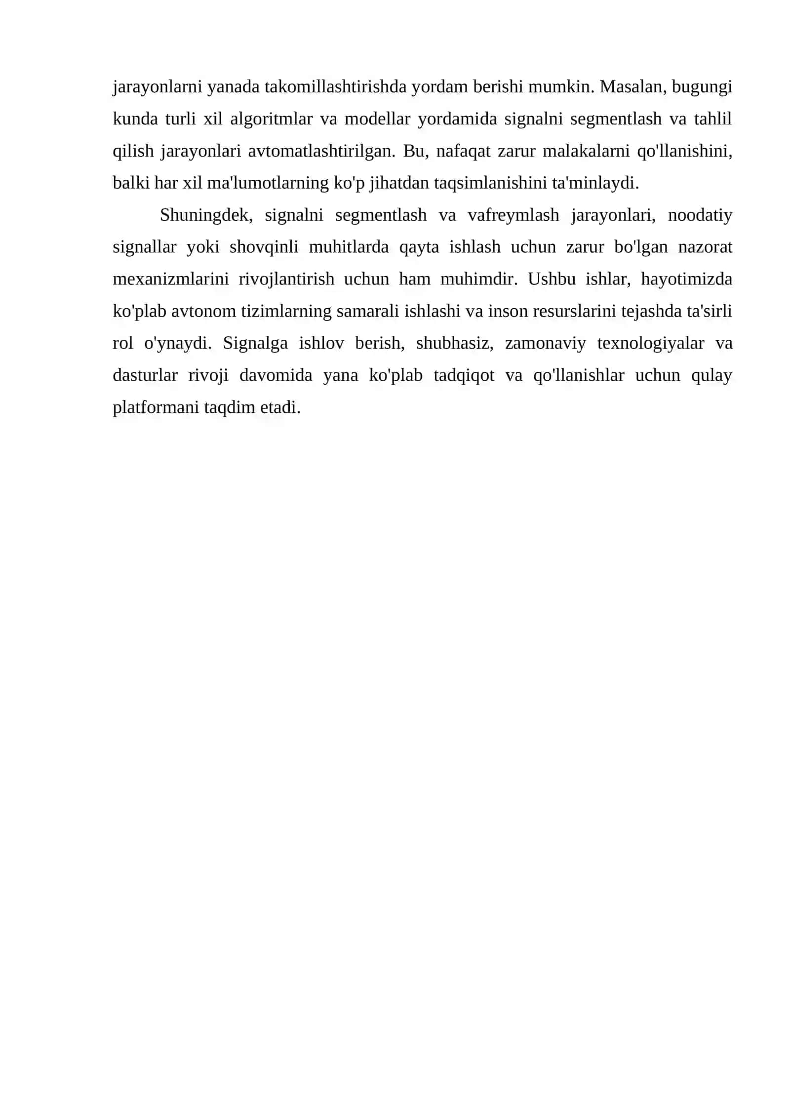 SIGNALLARGA ISHLOV BERISHDA SEGMENTLASH VAFREYMLASH 4