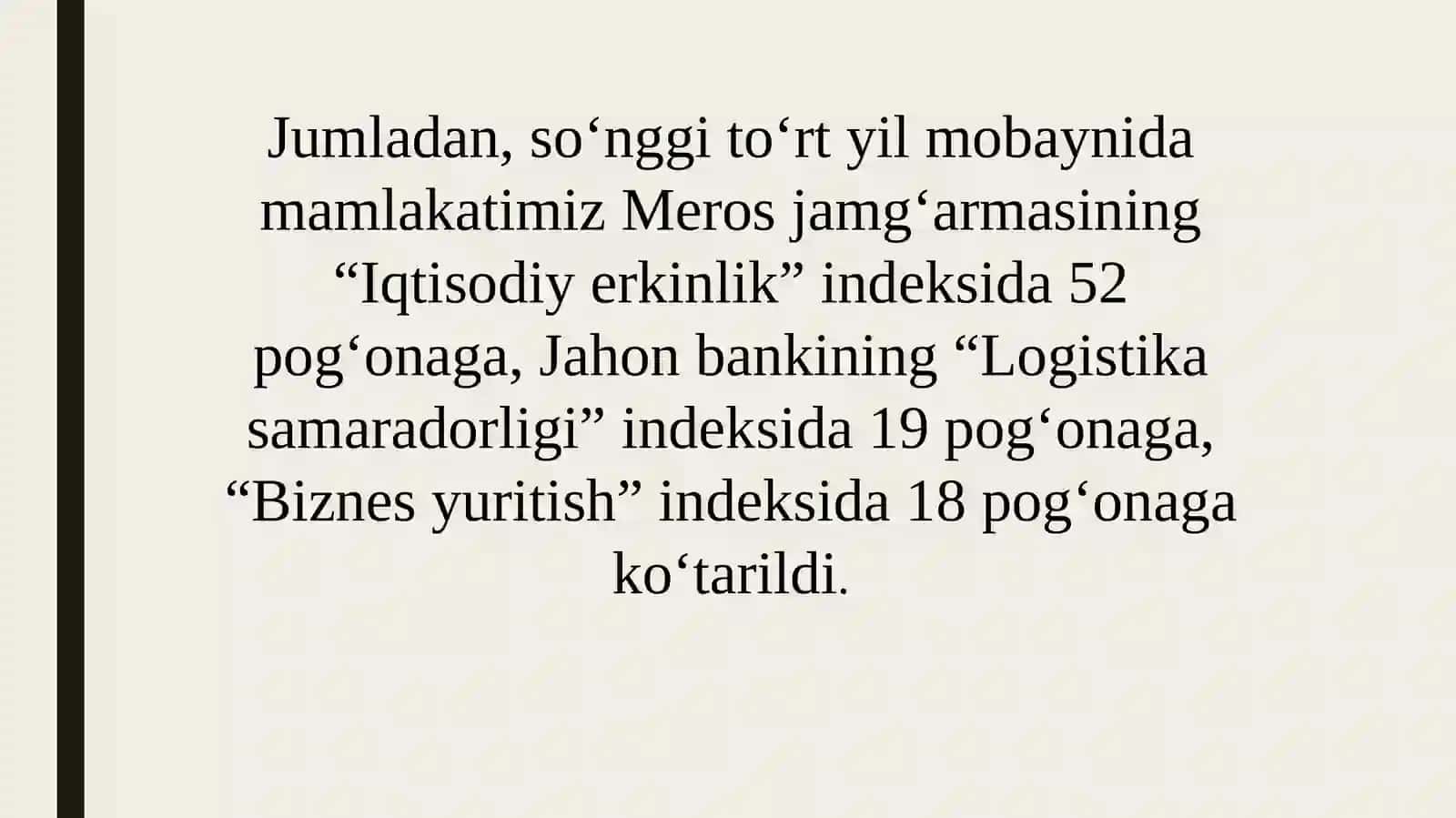 Xalqaroreytingda gi ko'rsatgichlarining tarixiy va siyosiy hamiyati 4
