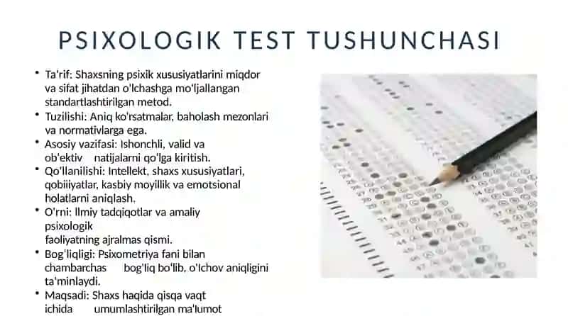 Psixologik testlarning asoslari 4