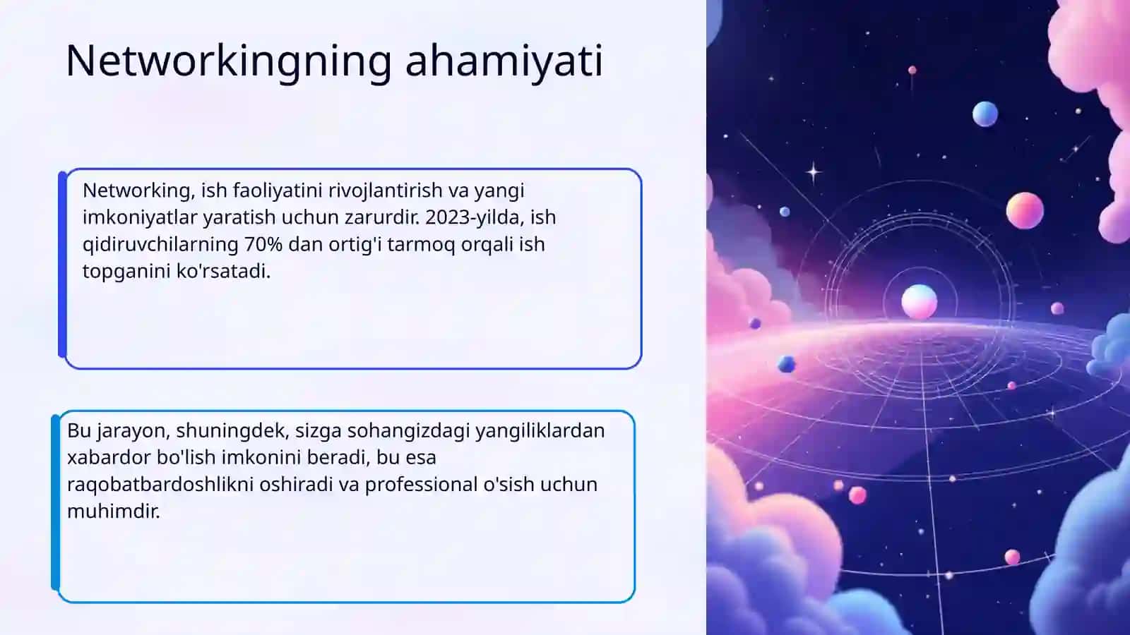 Networking aloqa hududi sifatida 4