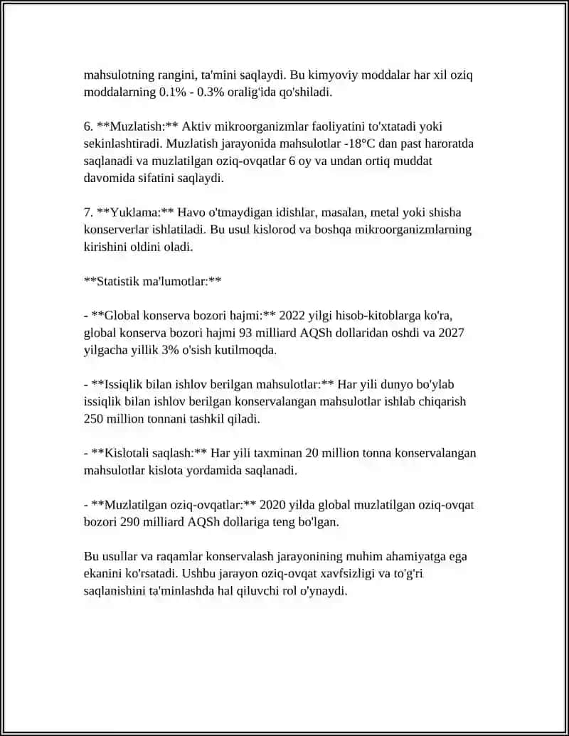 MUSTAQIL ISH Mavzu: KONSERVALASHDA QO'LLANILADIGAN MATERIALLAR 4