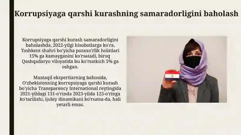 Oʻzbekistonning korrupsiyaga qarshi kurash siyosati 4