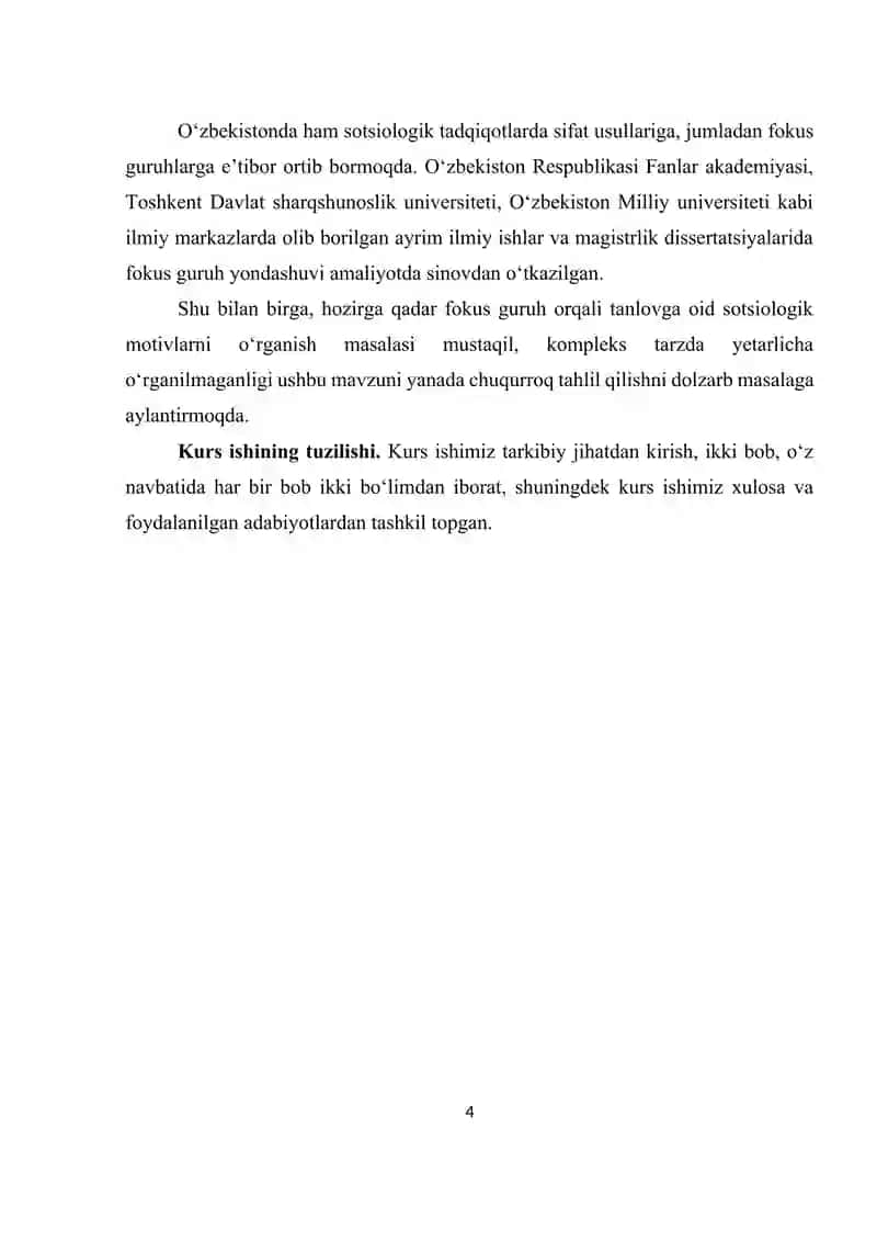 Fokus guruhda tanlov Kurs ishi 4