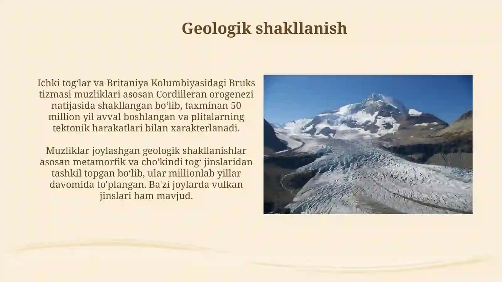 Britaniya Kolumbiyasining Ichki tog' tizmasi va Brukstizmasimuzliklari 4
