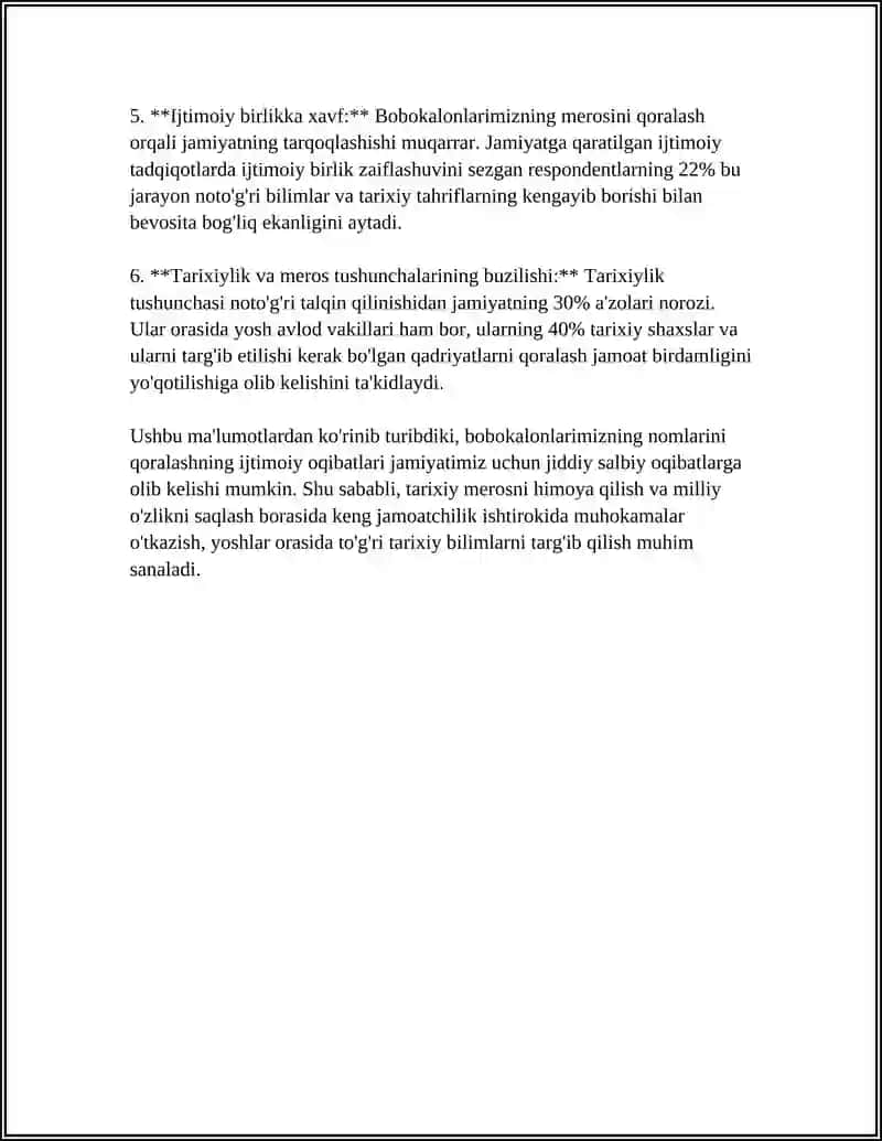 BOBOKALONLARIMIZNI NOMLARINI QORALANISHI 4