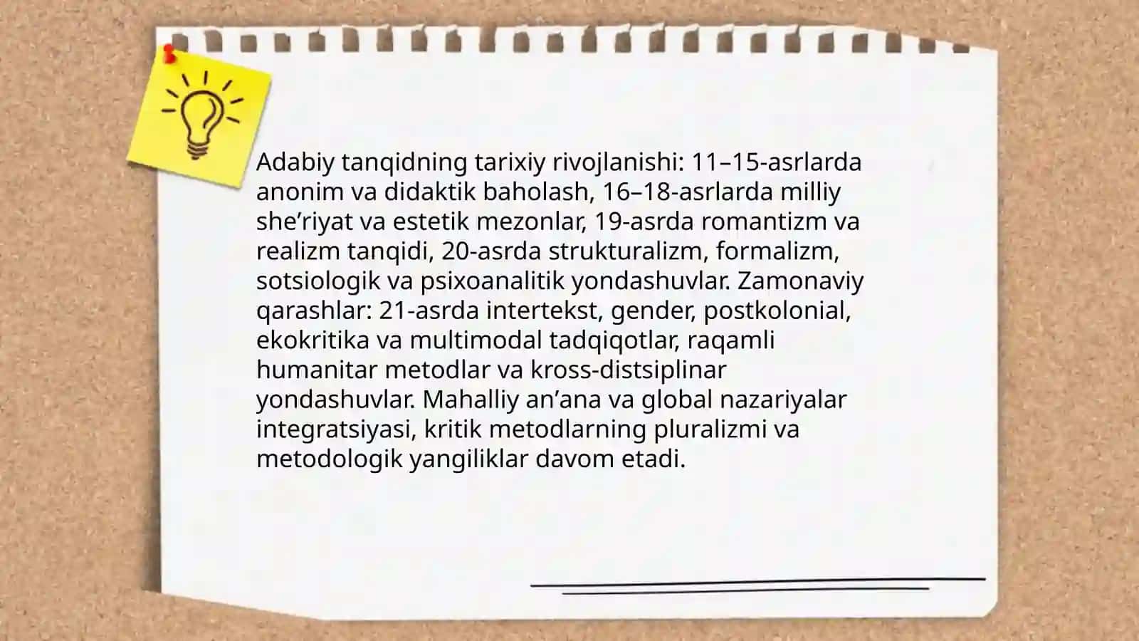 Adabiyotshunoslik asoslari fani va zamonaviy qarashlar 4