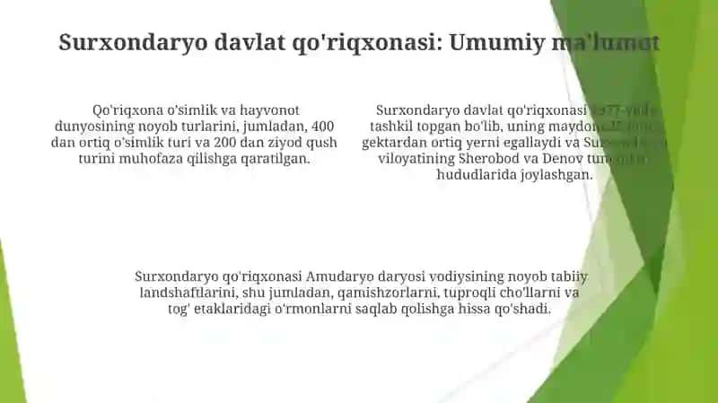 Surxon Davlat Qoʻriqxonasi 4