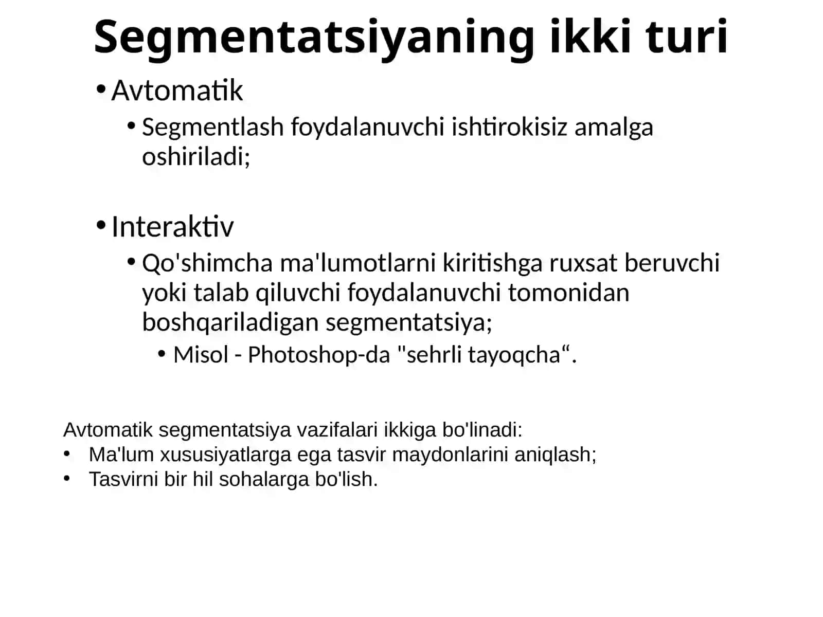 Tasvirlarni segmentlash 4