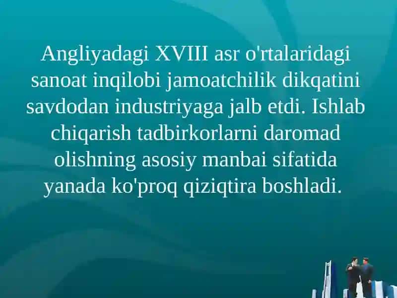 Klassik (mumtoz) iqtisodiy maktab paydo bo'lishining tarixiy shart-sharoitlari va uning xarakteristikasi 4
