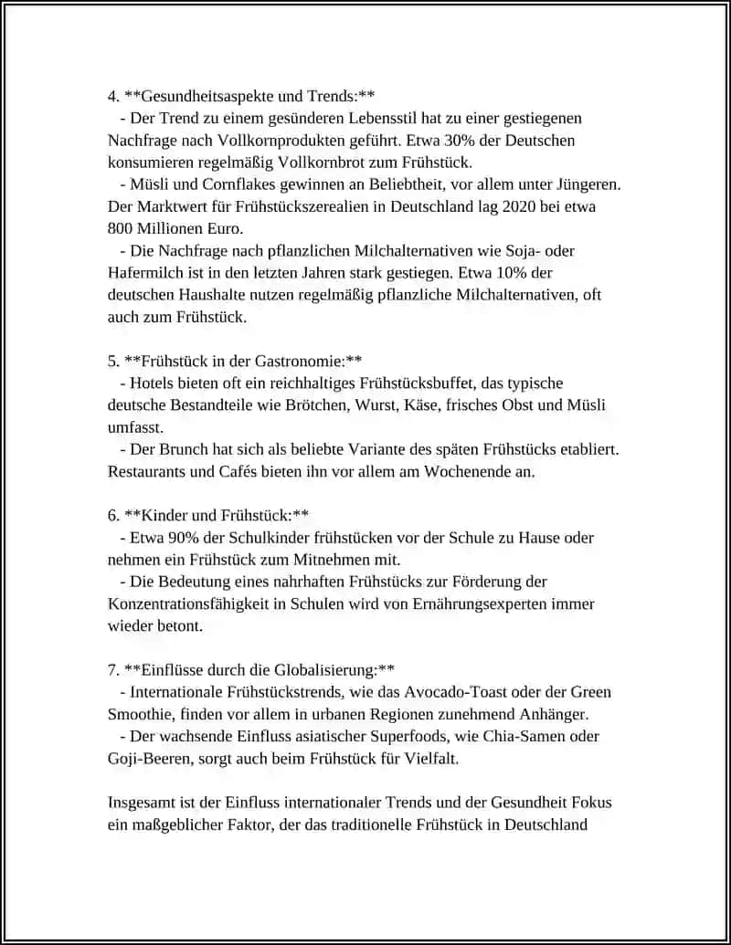 Frühstück in Deutschland 4