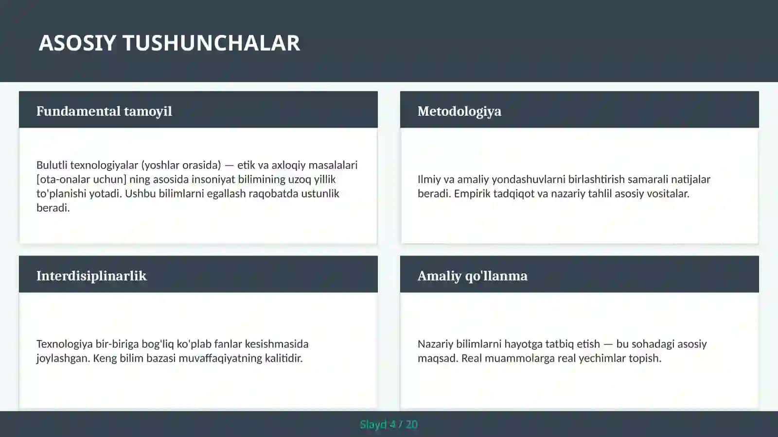 BULUTLI TEXNOLOGIYALAR (YOSHLAR ORASIDA) — ETIK VA AXLOQIY MASALALARI [OTA-ONALAR UCHUN] 4