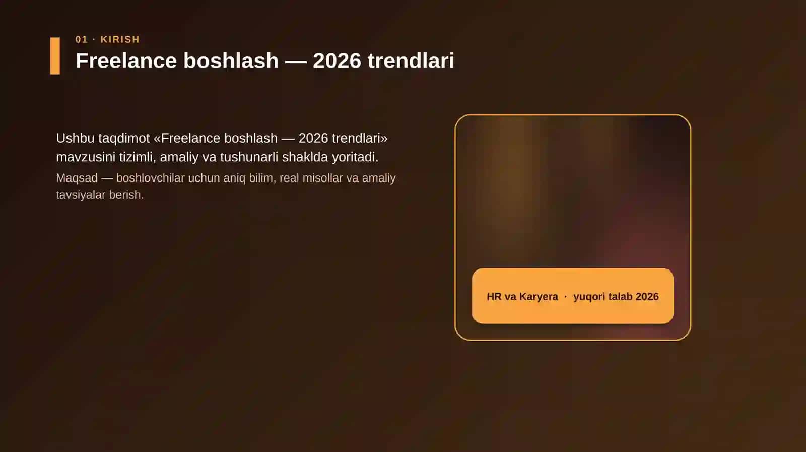 Freelance boshlash — 2026 trendlari 4