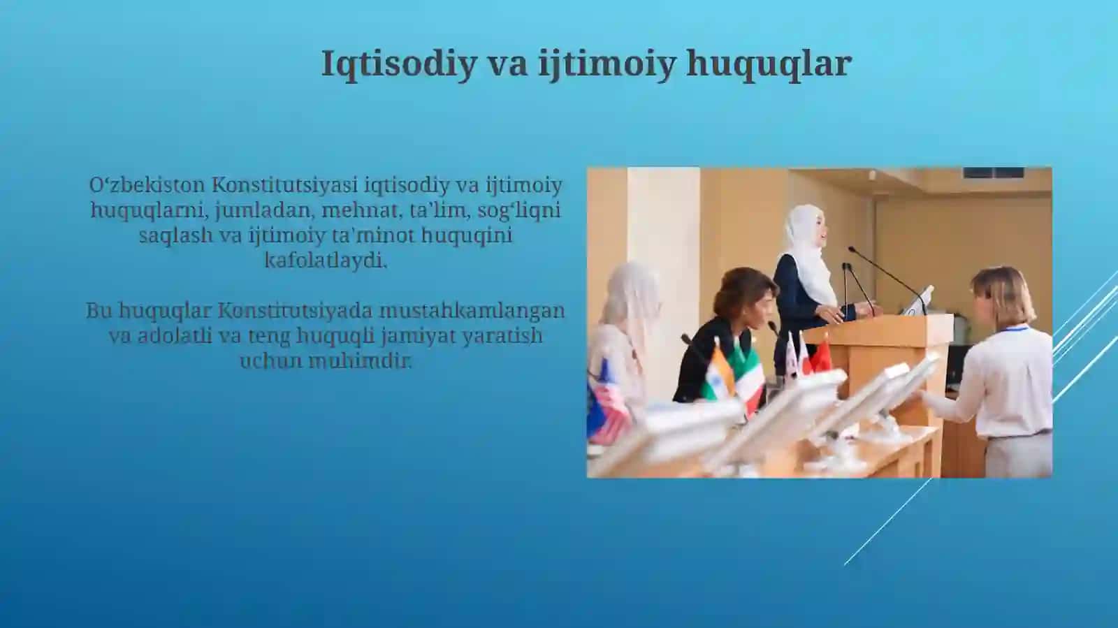 O'zbekiston Respublikasi Konstitutsiyasini organish fanidan maqola 4