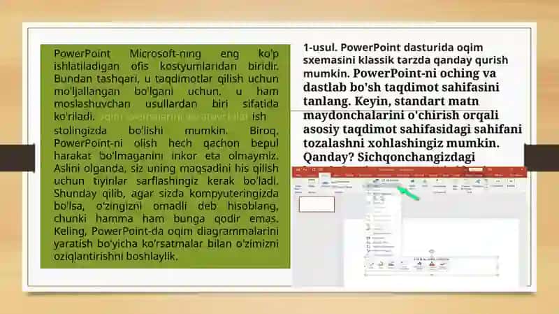 POWER POINTDA ANIMATSIYAVIY GRAFIK VA SXEMALAR TUZISH 4