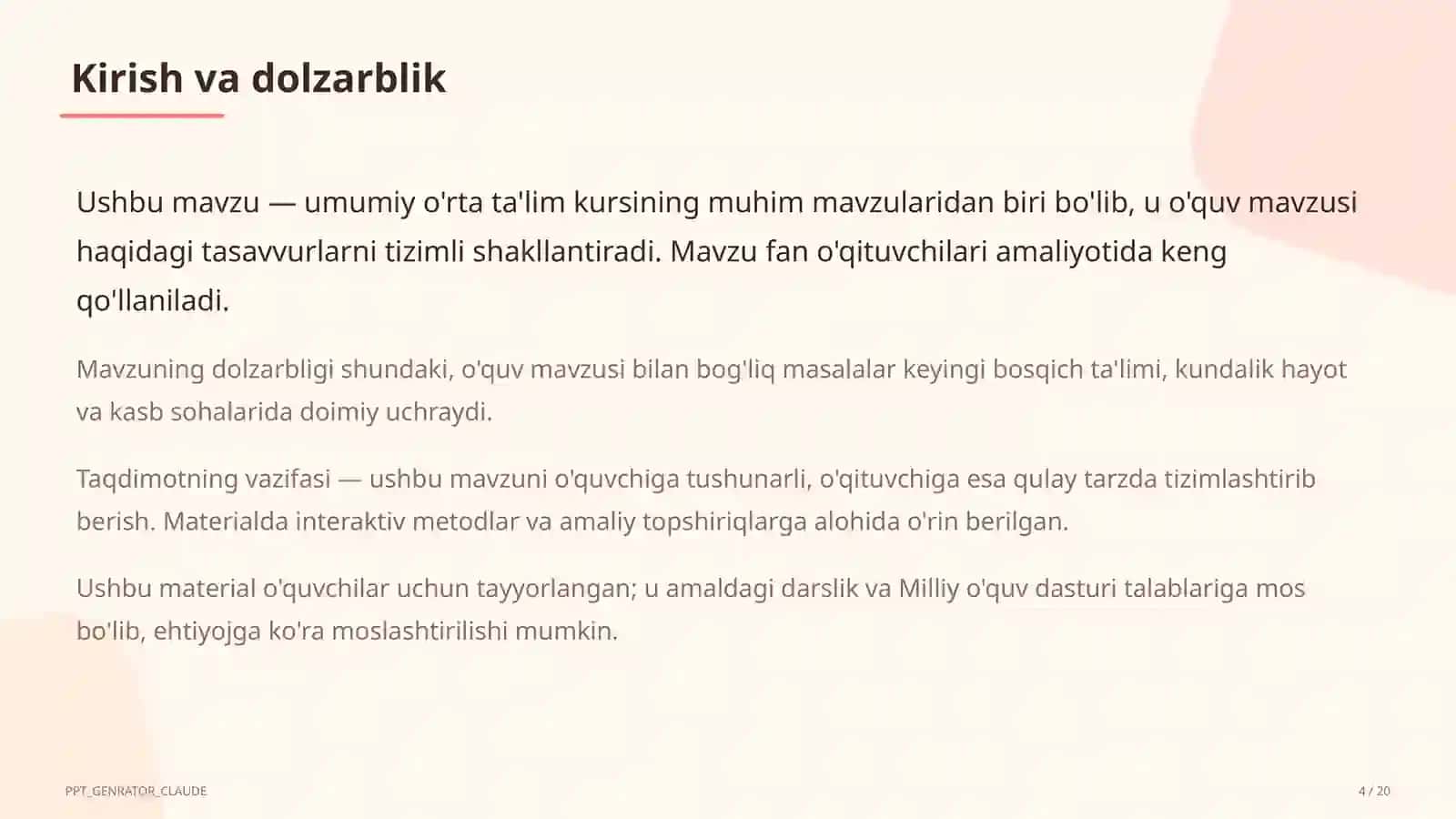 Formativ baholash: o'quvchiga samarali fikr-mulohaza (feedback) berish usullari 4