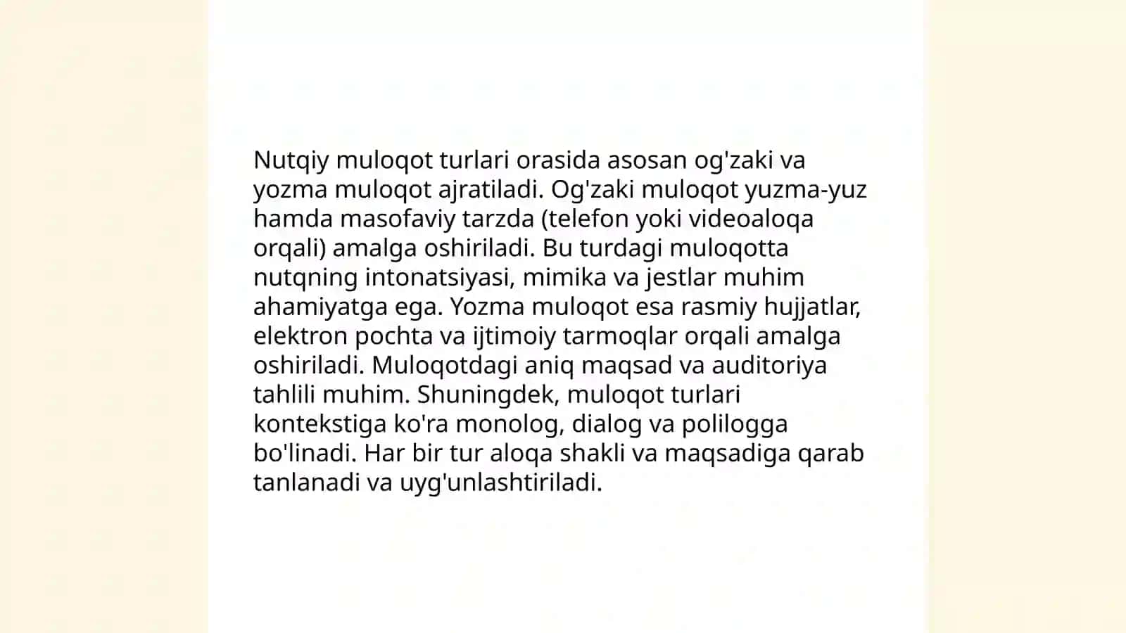 Til meʼyori nutqiy muloqot 4