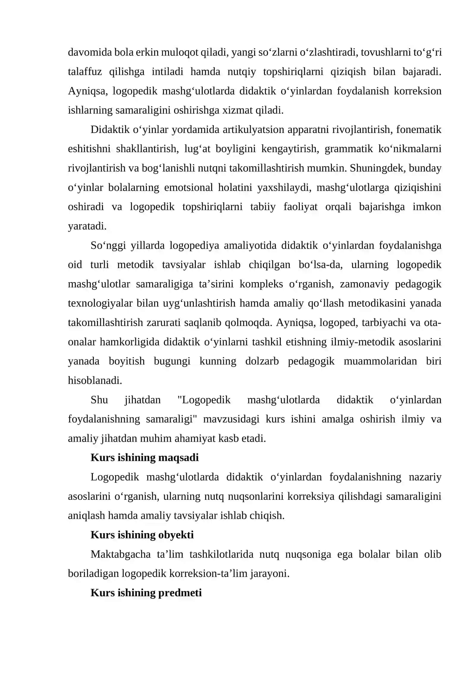 Logopedik mashgulotlarda didaktik o'yinlardan foydalanishning samaraligi 4
