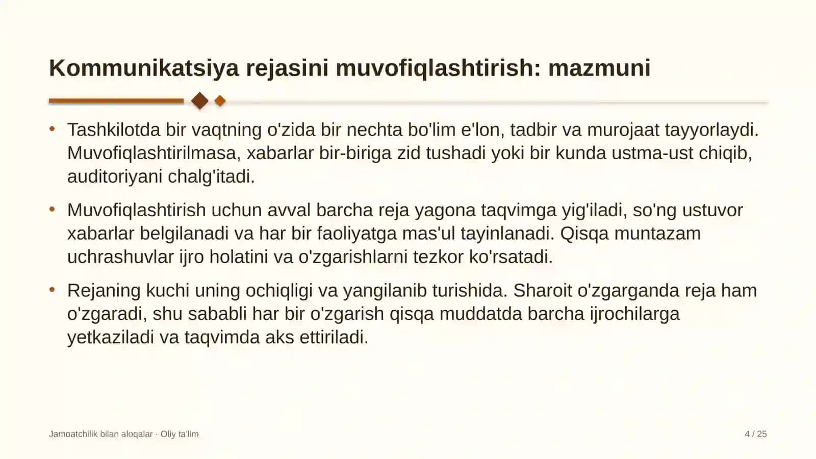 turistik axborot markazlarida kommunikatsiya rejasini muvofiqlashtirish 7924 4