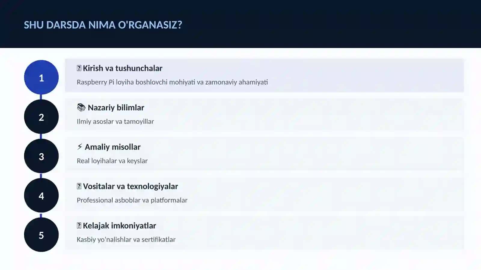 Raspberry Pi loyiha boshlovchi 4