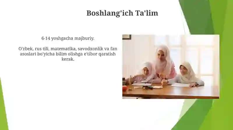 Oʻzbekiston Respublikasining 2020-yil 23-sentabrda qabul qilingan,,Talim toʻgʻrisidaʼʼgi qonunning mazmuni 4