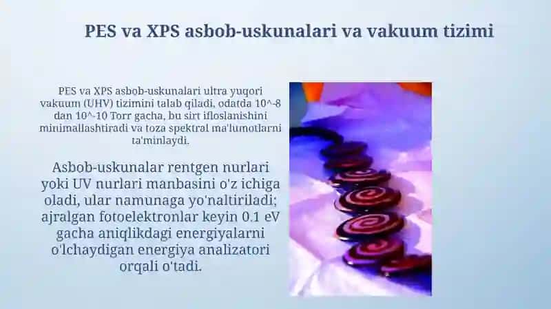 Fotoelektron(FES) va Rentgenoelektron(RES) spektroskopiya 4