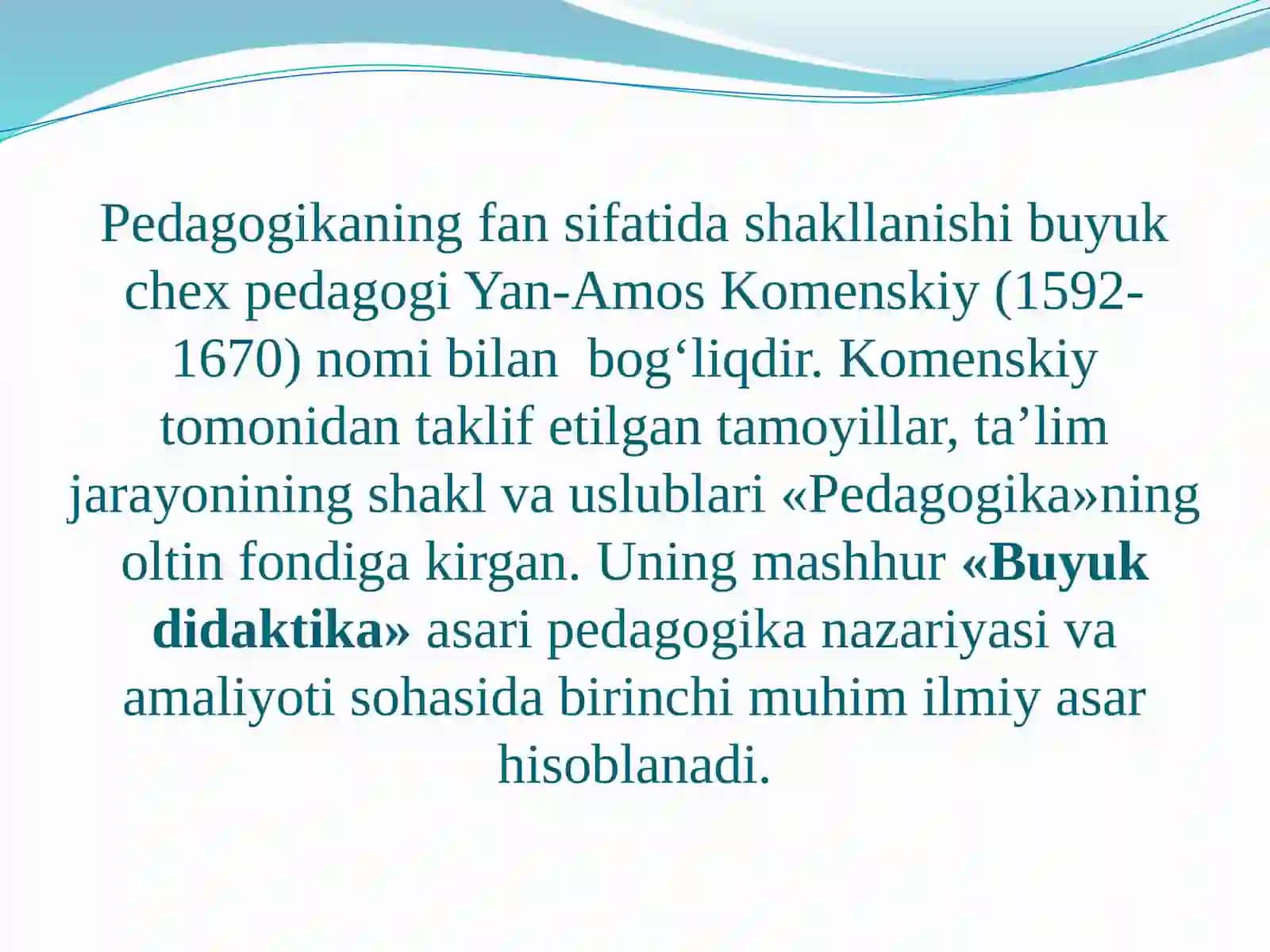 UMUMIY PEDAGOGIKA FAN SIFATIDA. PEDAGOGIKANING ILMIY TADQIQOT METODLARI 4