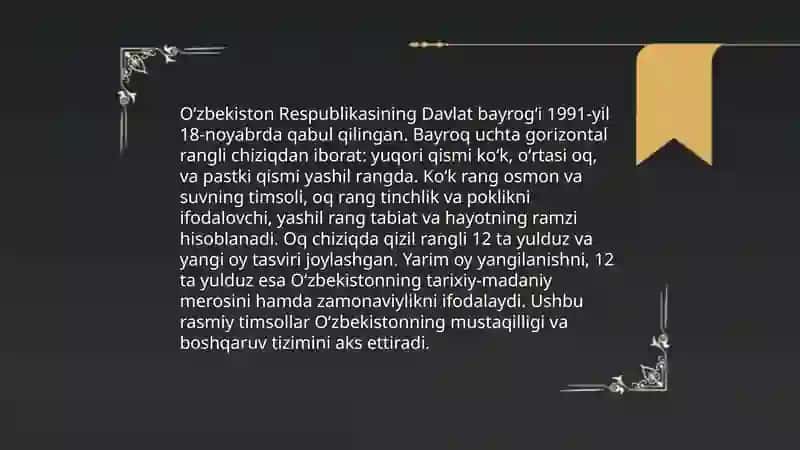 Oʻzbekiston bayrogʻi 4