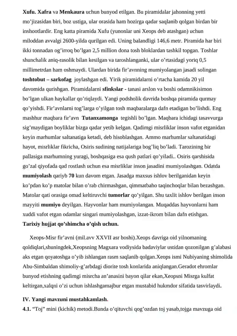 Piramida va dahmalar 4