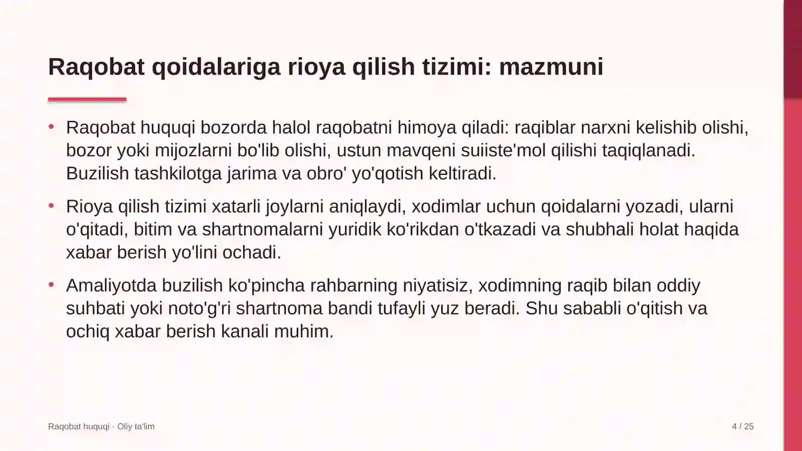 telekommunikatsiya kompaniyalarida raqobat qoidalariga rioya qilish tizimi 1125 4