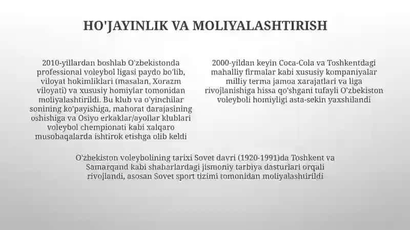 Voleybolning kelib chiqish tarixi, rivojlanishi va O'zbekistonda vujudga kelishi 4