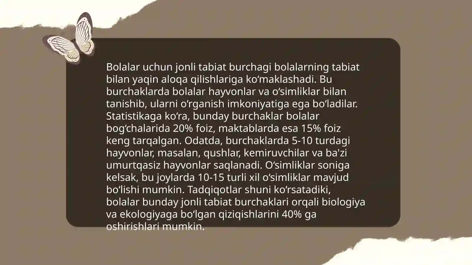 Jonli tabiat burchagi 4