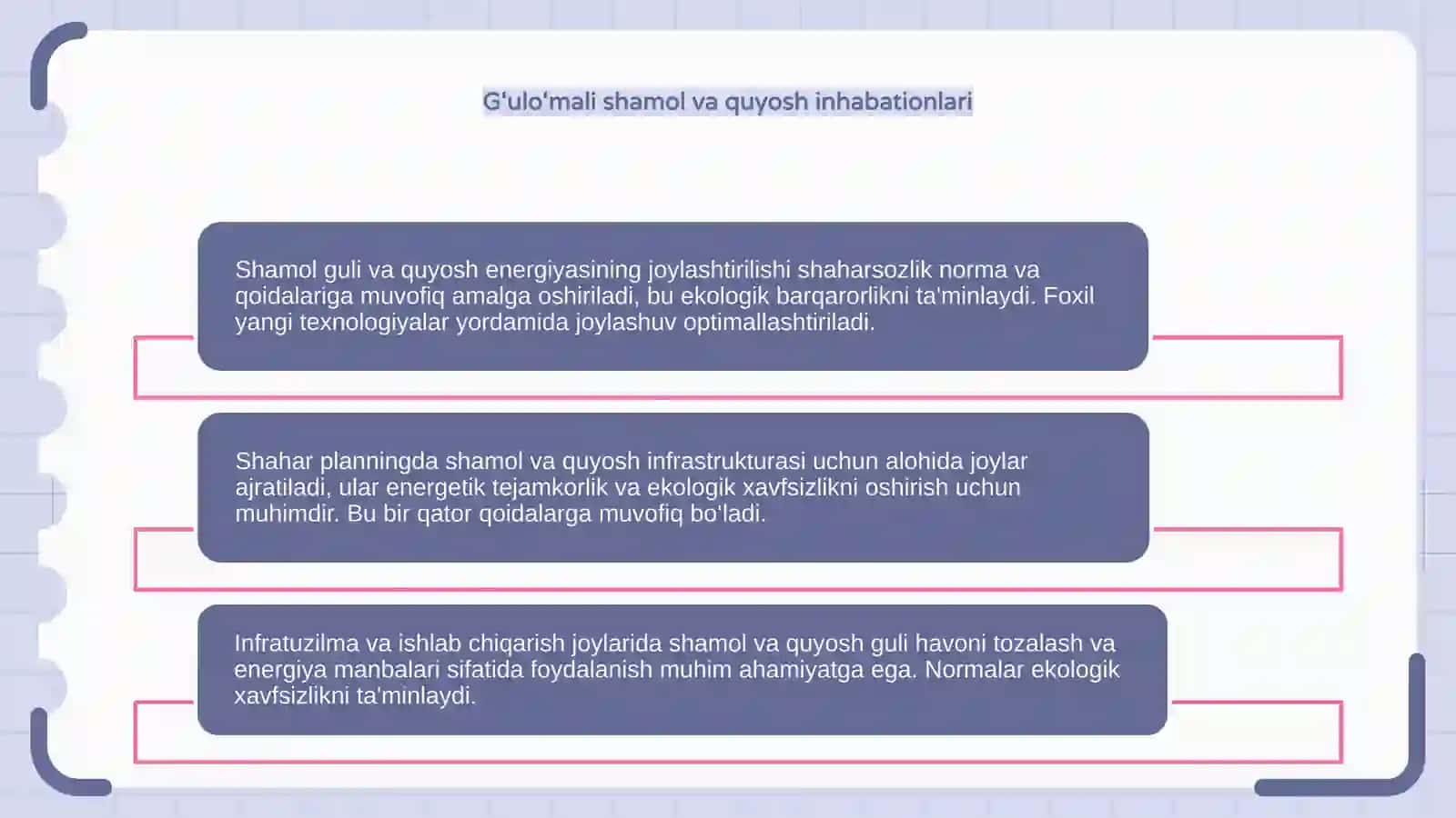 Shaharsozlikda Shamol va Quyosh Arentatsiyasi 4