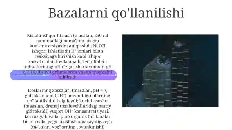Asoslarning olinishi va xossalari 4