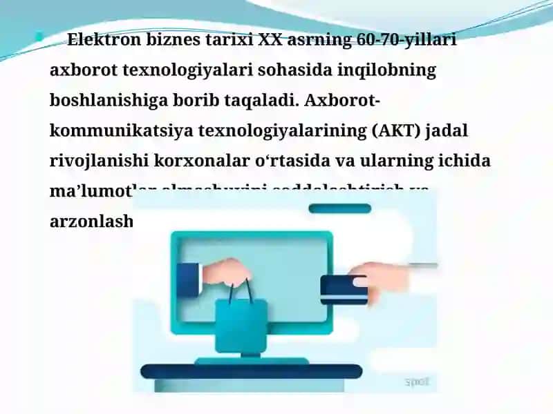 Elektron Biznes va Elektron Tijorat 4