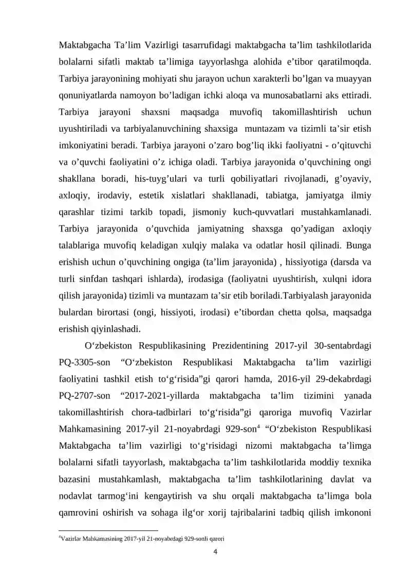 O‘ZBEK XALQ ERTAKLARI VOSITASIDA MAKTABGACHA YOSHDAGI BOLALARDA AXLOQIY SIFATLARNI SHAKLLANTIRISH 4