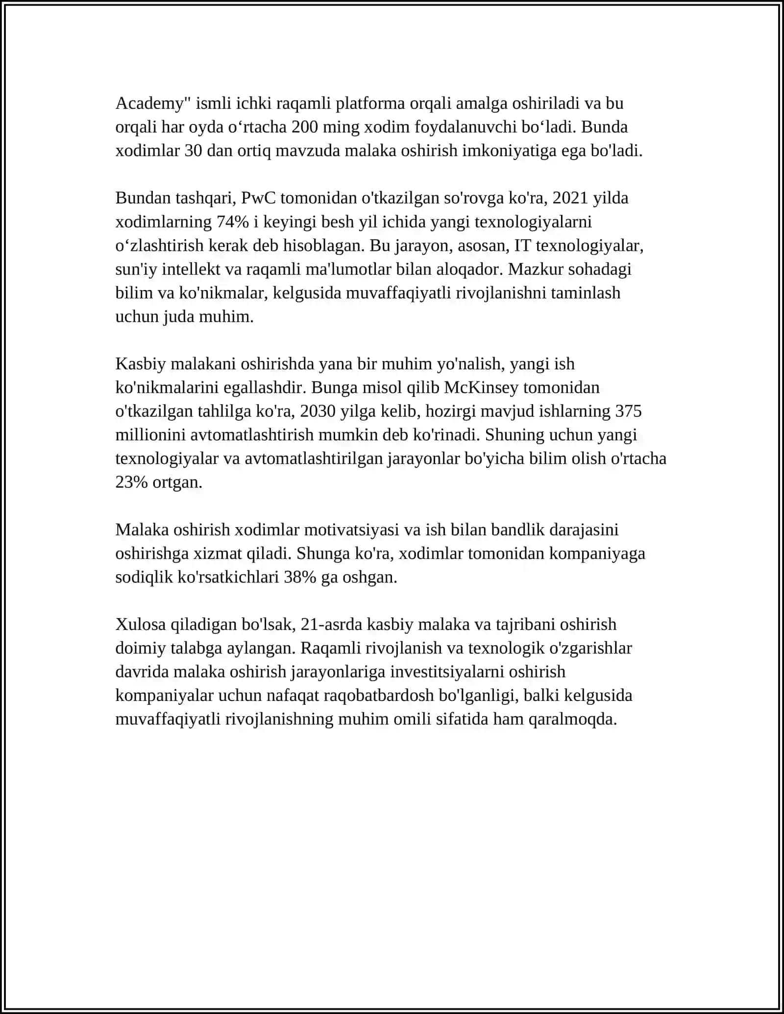 O'QITUVCHINING KASBIY VA SHAXSIY SIFATLARINI RIVOJLANTIRISH 4