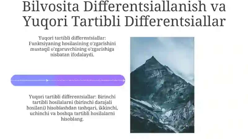 Yuqori darajali differensiallar 4